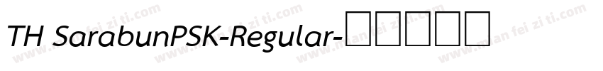 TH SarabunPSK-Regular字体转换
